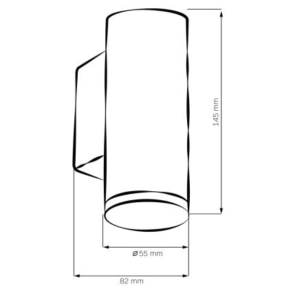 LED RGBW dimbare badkamerwandlamp TURYN 1xGU10/6,5W/230V 2700-6500K Wi-Fi IP44 wit
