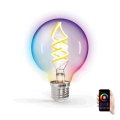 LED RGBW Lamp FILAMENT G80 E27/4,9W/230V 2700K Wi-Fi - Aigostar