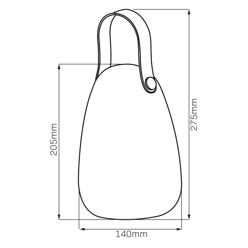 LED RGBW Solar lamp CANARIA LED/2W/1,2V 400 mAh IP44 wit