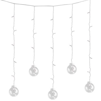 LED Rideau de Noël WISH BALLS 108xLED/8 fonctions 4,5 m blanc chaud