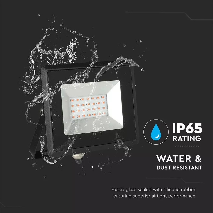 LED Schijnwerper LED/20W/230V IP65 roze licht