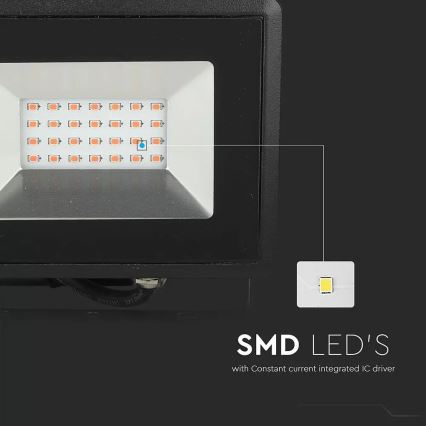 LED Schijnwerper LED/20W/230V IP65 roze licht