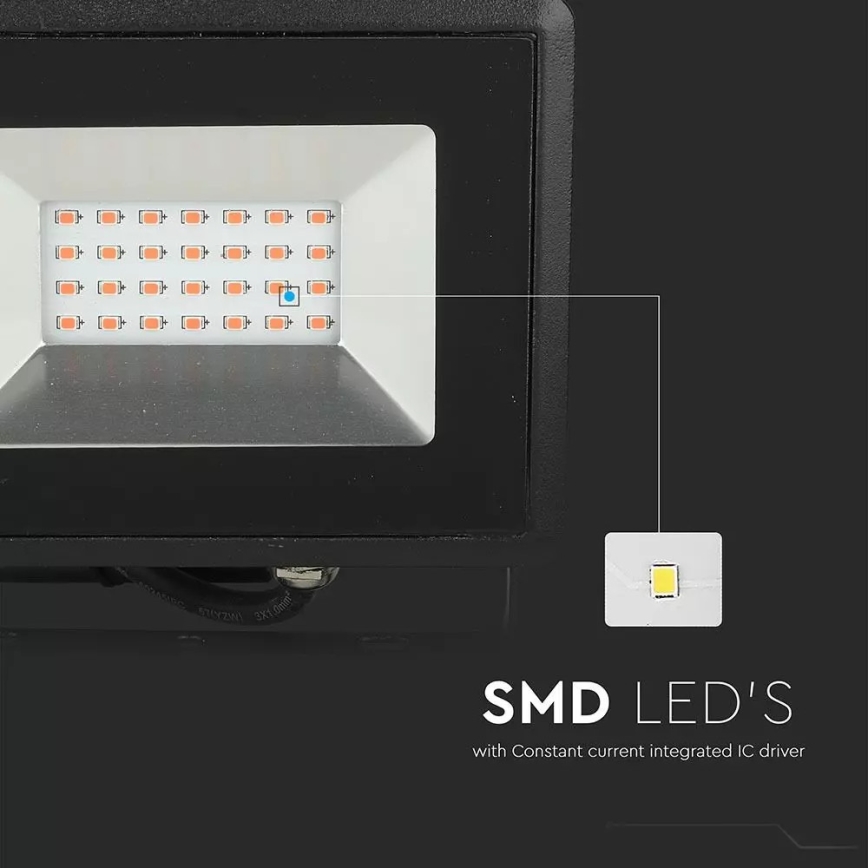 LED Schijnwerper LED/20W/230V IP65 roze licht