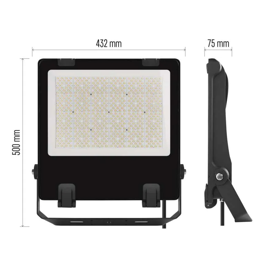 LED Schijnwerper AVENO LED/300W/230V 4000K 48000 lm IP66 zwart