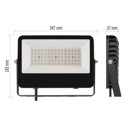 LED-schijnwerper AVENO LED/48W/230V 4000K 7200 lm IP66 zwart