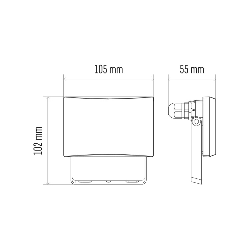 LED Schijnwerper LED/10,5W/230V IP65