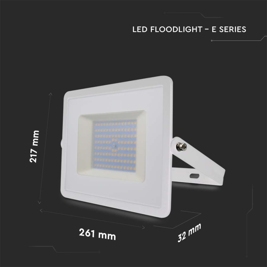 LED Schijnwerper LED/100W/230V 4000K IP65 wit