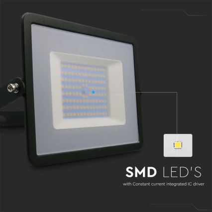 LED Schijnwerper LED/100W/230V 4000K IP65 zwart