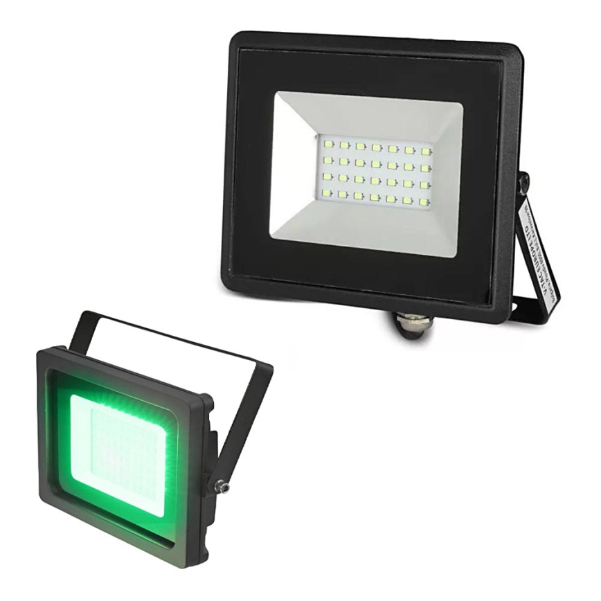 LED Schijnwerper LED/20W/230V IP65 groen