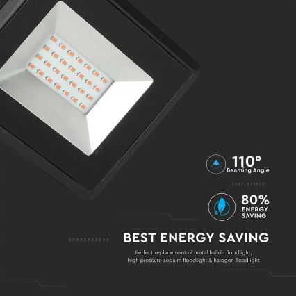 LED Schijnwerper LED/20W/230V IP65 roze lamp