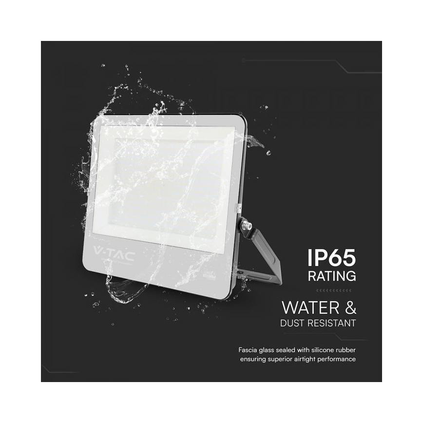 LED-schijnwerper LED/300W/230V 4000K IP65 zwart