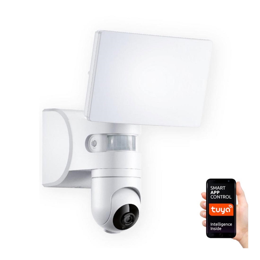 LED Schijnwerper met sensor en camera LED/23W/230V IP44 Wi-Fi Tuya