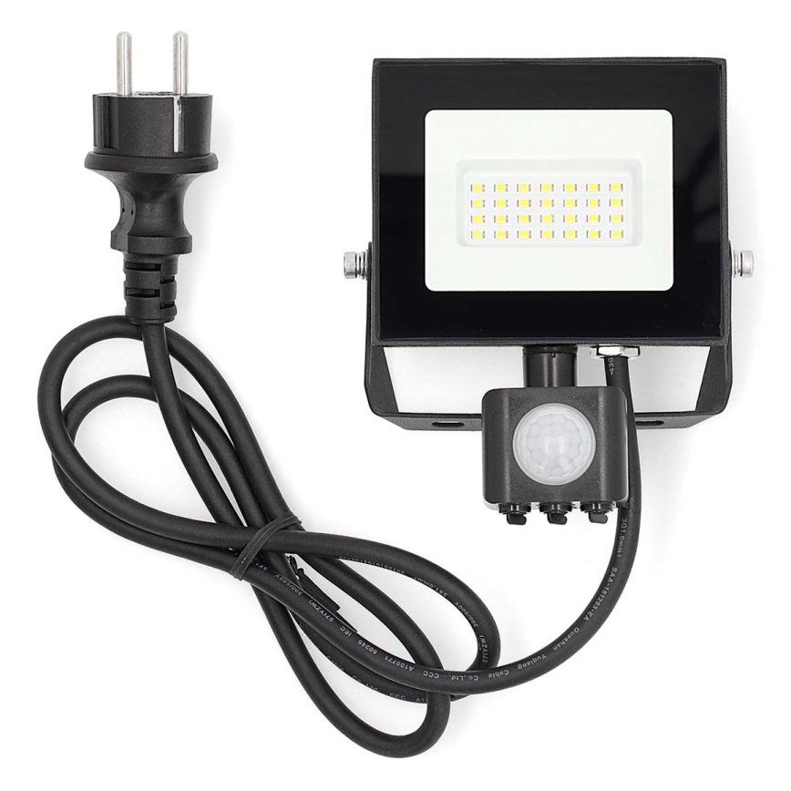 LED Schijnwerper met sensor LED/20W/230V 4000K IP44