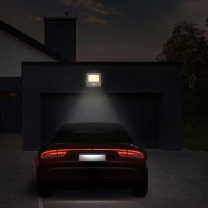 LED Schijnwerper met sensor LED/50W/230V 4000K IP65 wit