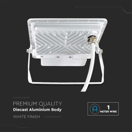 LED Schijnwerper met sensor LED/50W/230V 4000K IP65 wit