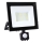 LED Schijnwerper met sensor LED/50W/230V 6500K IP44 zwart