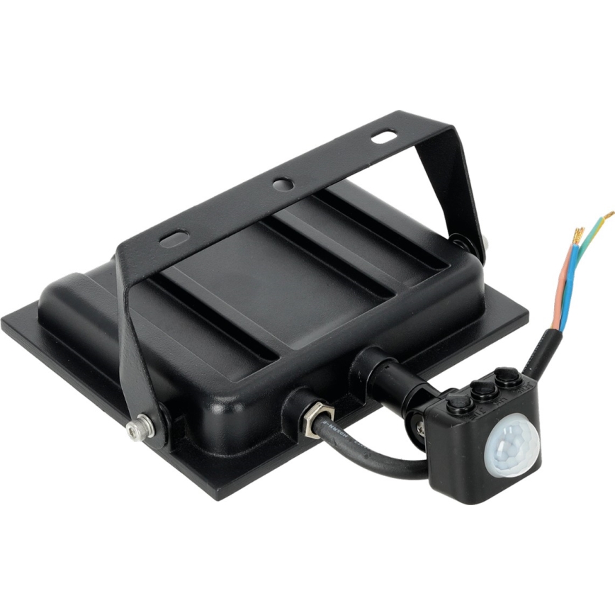 LED Schijnwerper met sensor LED/50W/230V 6500K IP44 zwart