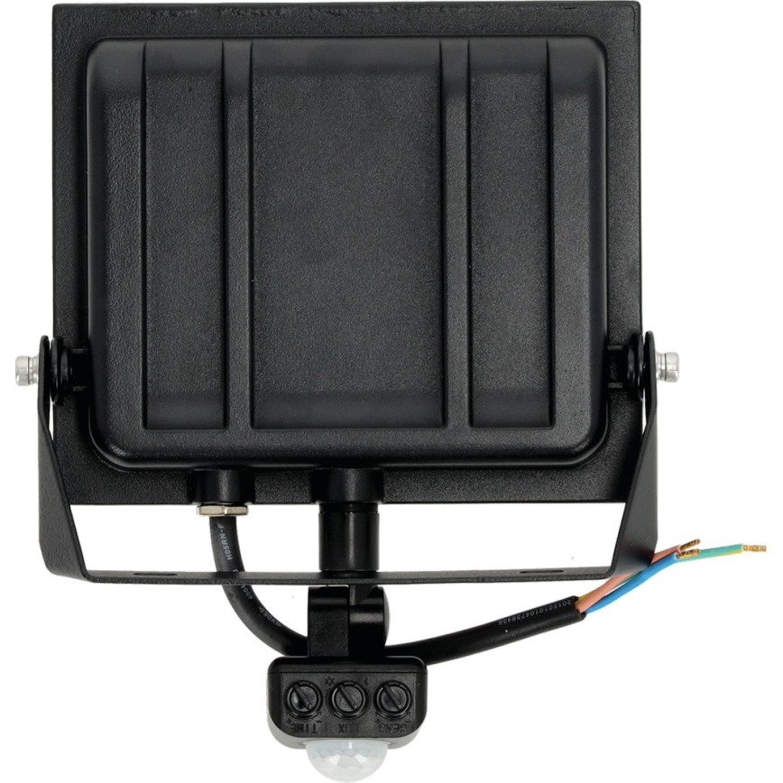LED Schijnwerper met sensor LED/50W/230V 6500K IP44 zwart