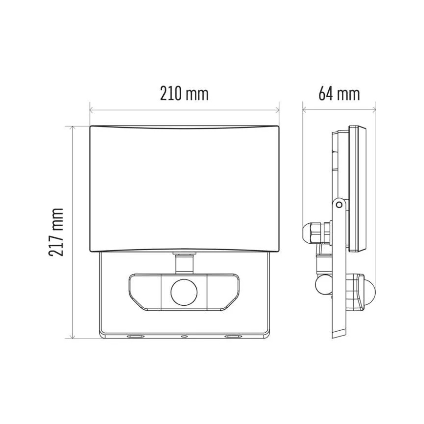 LED Schijnwerper met Sensor LED/51W/230V IP54
