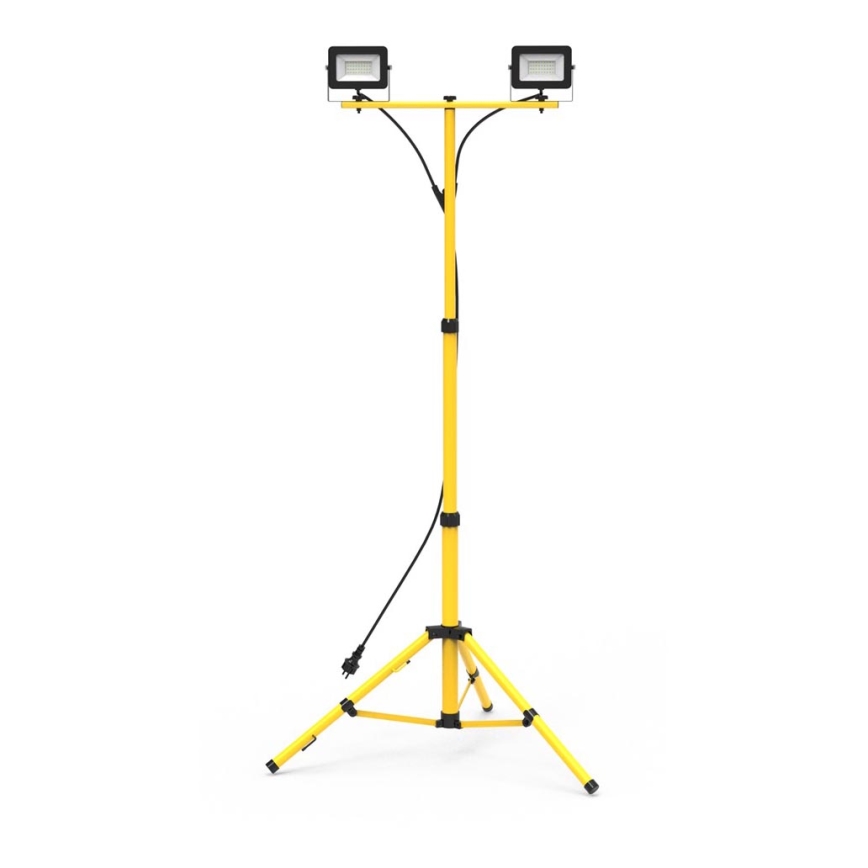 LED Schijnwerper met statief 2xLED/30W/230V 4000K IP44