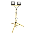 LED-schijnwerper met statief 2xLED/50W/230V 6500K IP65 geel