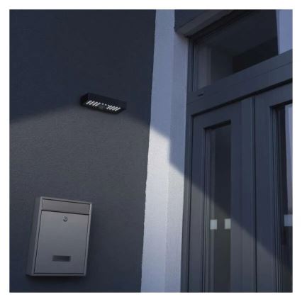 LED Schijnwerper op zonne-energie met bewegingssensor LED/3,7V 3000mAh 4000K IP65 zwart