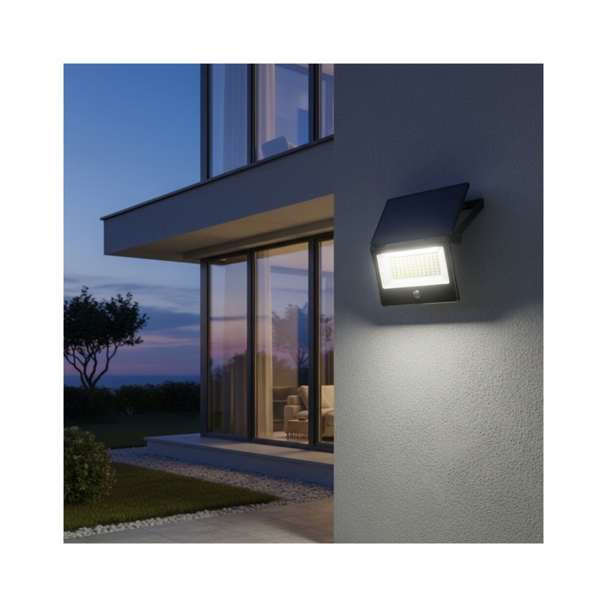 LED-zonneschijnwerper met sensor NCS G2 LED/30W/3,7V 3000/4000/6500K IP54 5200 mAh