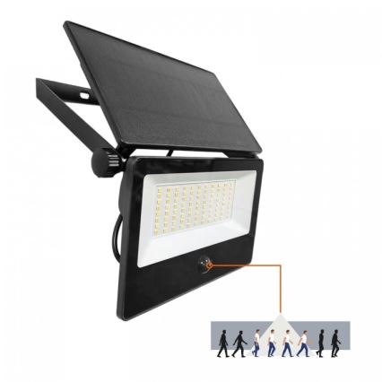 LED-zonneschijnwerper met sensor NCS G2 LED/30W/3,7V 3000/4000/6500K IP54 5200 mAh