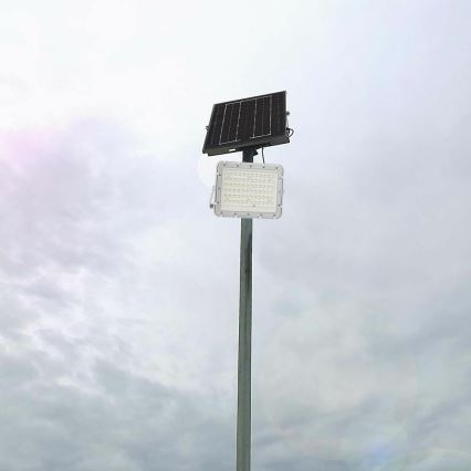 LED Buiten dimbaar zonne- Schijnwerper LED/15W/3,2V IP65 4000K 12000 mAh wit + afstandsbediening