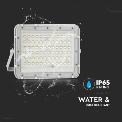 LED Buiten dimbaar zonne- Schijnwerper LED/15W/3,2V IP65 4000K 12000 mAh wit + afstandsbediening