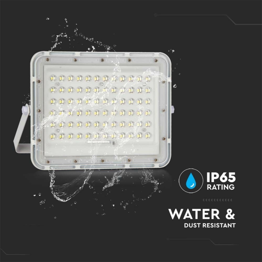 LED Buiten dimbaar zonne- Schijnwerper LED/15W/3,2V IP65 4000K 12000 mAh wit + afstandsbediening