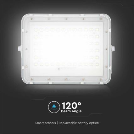 LED Buiten dimbaar zonne- Schijnwerper LED/15W/3,2V IP65 4000K 12000 mAh wit + afstandsbediening