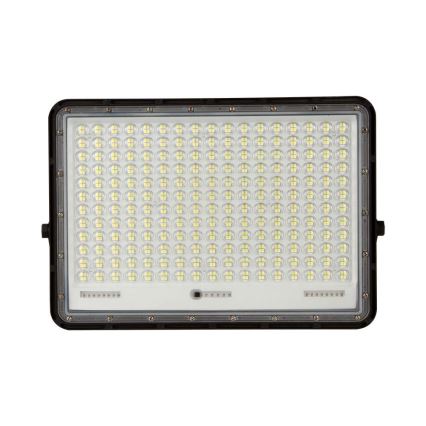 LED Schijnwerper op zonne-energie voor buiten LED/30W/3,2V 4000K zwart IP65 + afstandsbediening