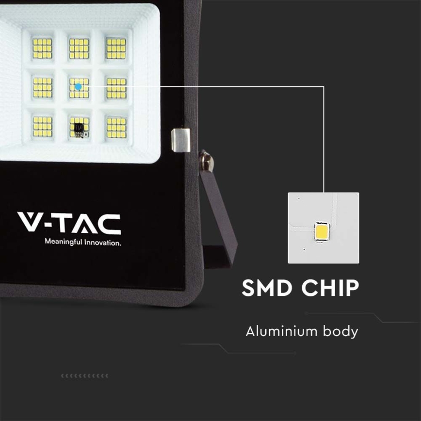 LED Schijnwerper op zonne-energie voor buiten LED/6W/3,2V 4000K IP65 5000 mAh + afstandsbediening