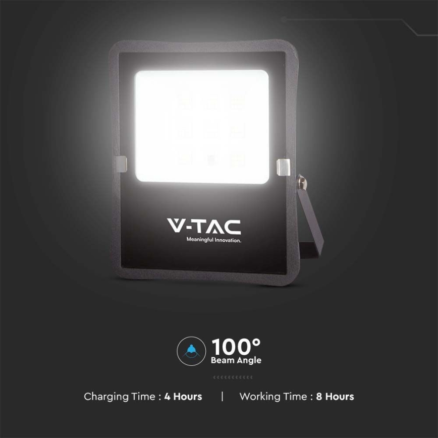 LED Schijnwerper op zonne-energie voor buiten LED/6W/3,2V 4000K IP65 5000 mAh + afstandsbediening