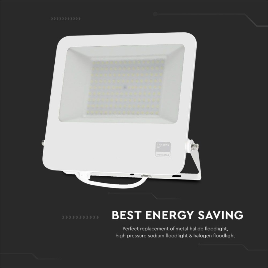 LED Schijnwerper SAMSUNG CHIP LED/100W/230V 6400K IP65 wit