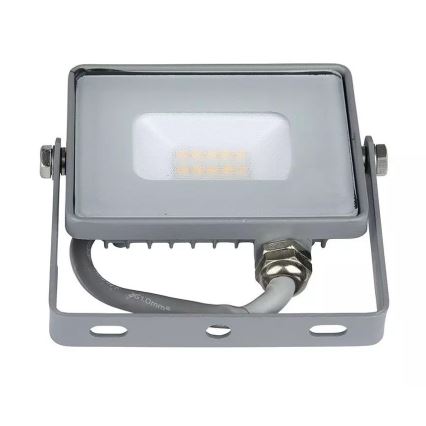 LED Schijnwerper SAMSUNG CHIP LED/10W/230V IP65 4000K grijs