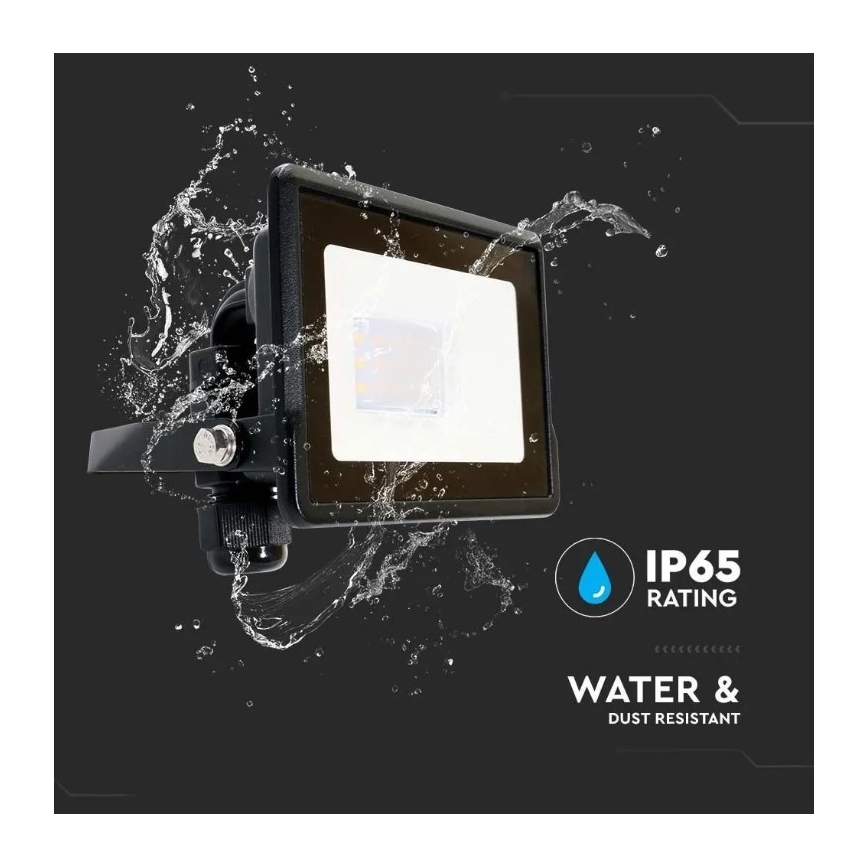LED Schijnwerper SAMSUNG CHIP LED/10W/230V IP65 6500K zwart