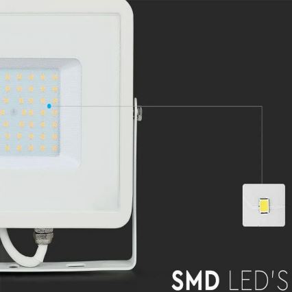 LED Schijnwerper SAMSUNG CHIP LED/50W/230V 3000K IP65 wit