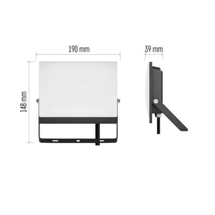 LED-schijnwerper TAMBO EVO LED/50W/230V 4000K IP65 zwart