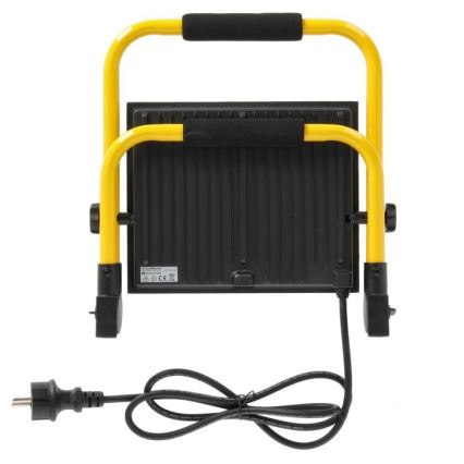 LED Schijnwerper TIGRA LED/100W/4000K IP54 zwart/geel