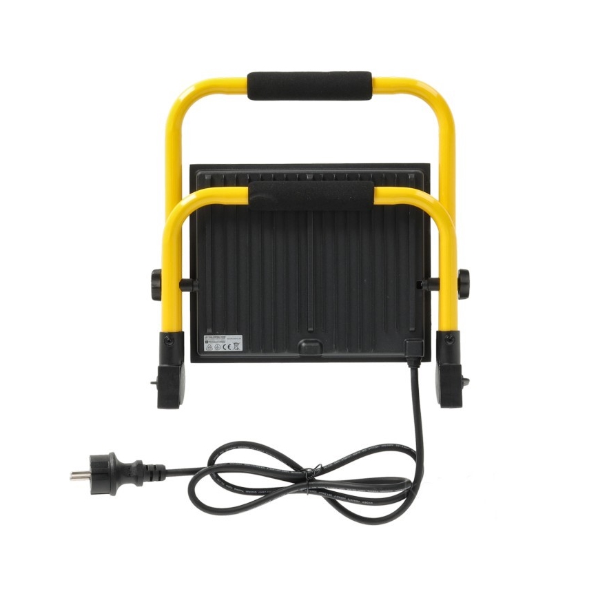 LED Schijnwerper TIGRA LED/100W/4000K IP54 zwart/geel