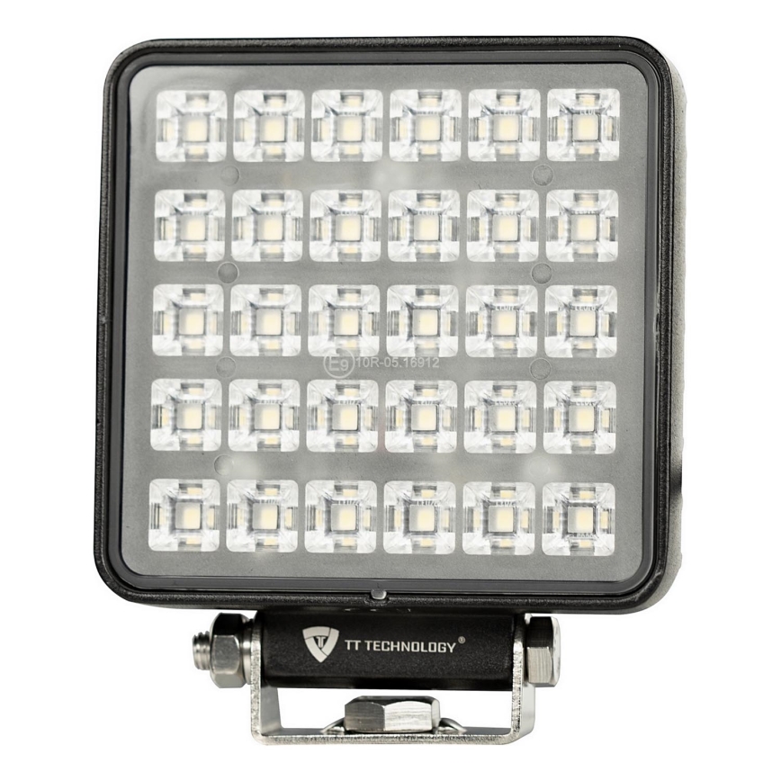 LED Schijnwerper voor de auto BLACK LED/30W/10-30V IP69 5700K hoekig