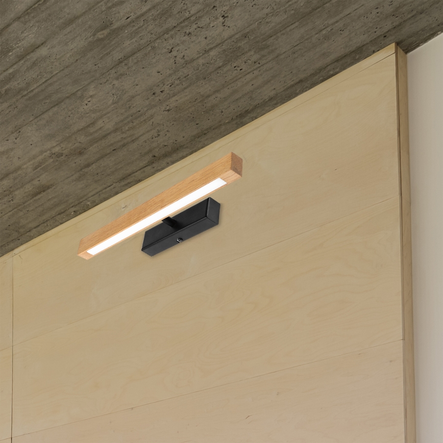 LED schilderijlamp VERDE LED/5,5W/230V 3000K 46 cm eiken/zwart