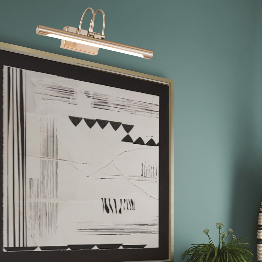 LED Schilderijverlichting LED/9W/230V 3000K 42 cm mat chroom
