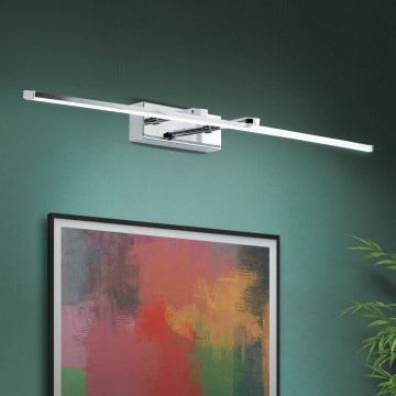 LED Schilderijverlichting PUBLIO LED/15W/230V 75 cm glanzend chroom