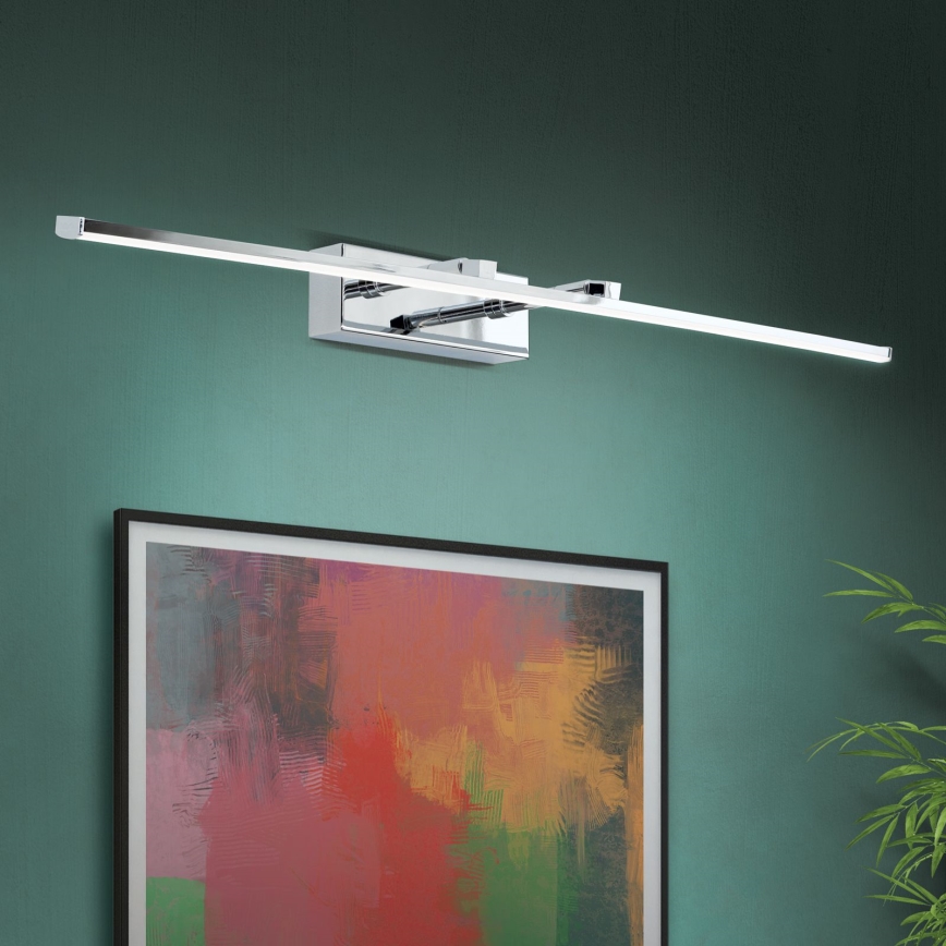 LED Schilderijverlichting PUBLIO LED/15W/230V 75 cm glanzend chroom
