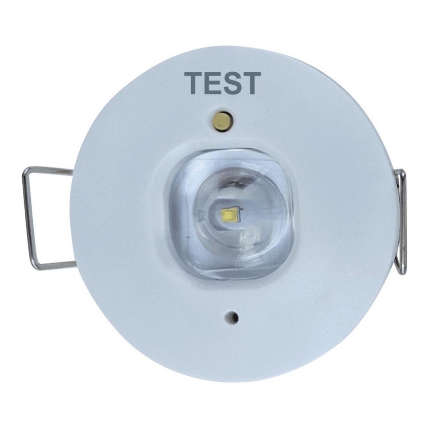 LED Secours spot encastrable GATRION LED/1W/230V 6000K