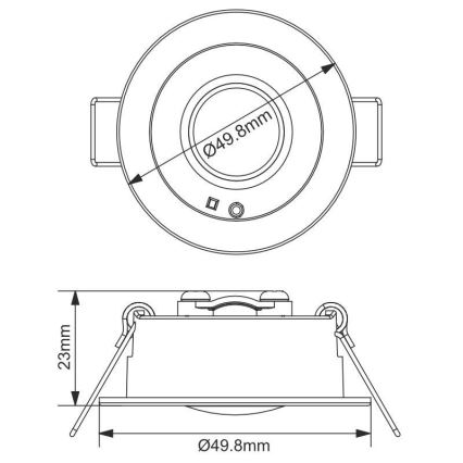 LED Secours spot encastrable LED/1,2W/230V 6000K