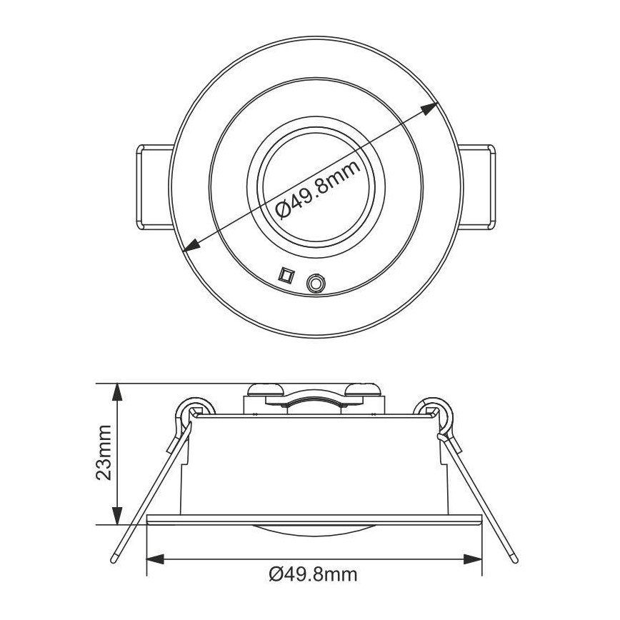 LED Secours spot encastrable LED/1,2W/230V 6000K